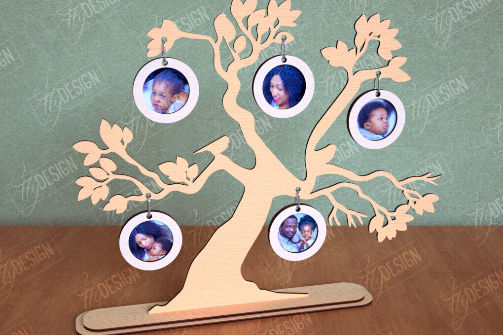 Intra απο ξύλο plywood  Χρώμα wenge 3mm-4mm πάχος - Κορνίζα Οικογενειακό Δέντρο | Διακόσμηση σπιτιού|CNC Δίασταση 20x25 cm INTRAFABR-35139337