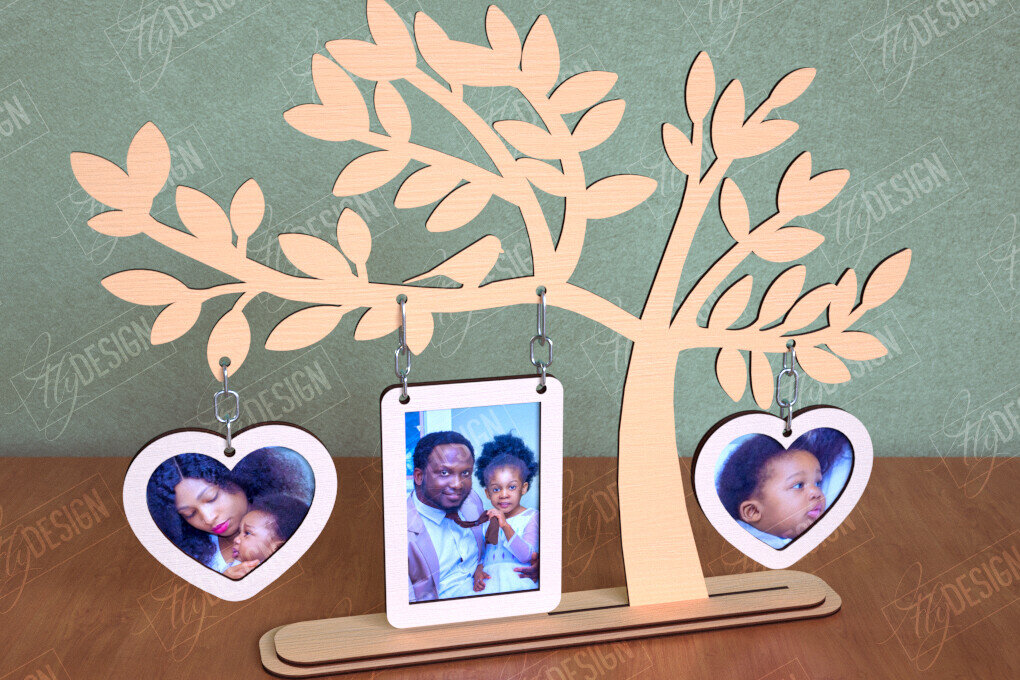 Intra απο ξύλο plywood  Χρώμα wenge 3mm-4mm πάχος - Κορνίζα Οικογενειακό Δέντρο | Διακόσμηση σπιτιού|CNC Δίασταση 20x25 cm INTRAFABR-76155993