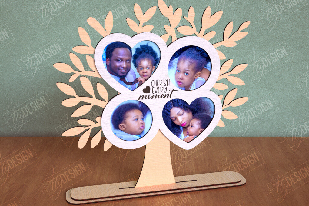 Intra απο ξύλο plywood  Χρώμα wenge 3mm-4mm πάχος - Κορνίζα Οικογενειακό Δέντρο | Διακόσμηση σπιτιού|CNC Δίασταση 20x25 cm INTRAFABR-76155687