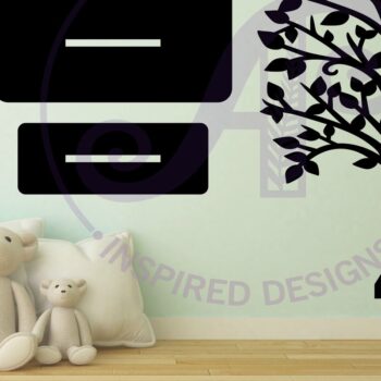 Intra απο ξύλο plywood  Χρώμα wenge 3mm-4mm πάχος - Βάση οικογενειακού δέντρου, κοπής με λέιζερ, Δίασταση 2x6 cm INTRAFABR-17814939 - Image 2