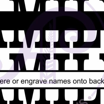 Intra απο ξύλο plywood  Χρώμα wenge 3mm-4mm πάχος - Οικογενειακό Σχεδιασμός Ονόματος Σήμα Laser Δίασταση 30x20 cm INTRAFABR-71545771 - Image 3