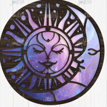 Intra απο ξύλο plywood  Χρώμα wenge 3mm-4mm πάχος - Πακέτο Fantasy Suncatcher Δίασταση 30x20 cm INTRAFABR-101226905 - Image 5