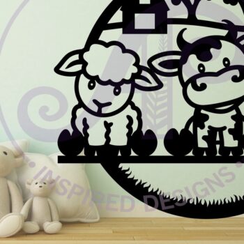 Intra απο ξύλο plywood Χρώμα wenge 3mm-4mm πάχος - Ζώο φάρμας τοίχου, . Δίασταση 40x50 cm INTRAFABR-86766832 - Image 2