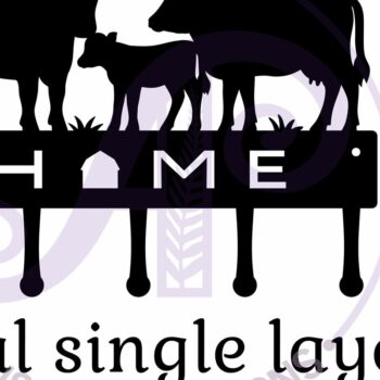 Intra απο ξύλο plywood Χρώμα wenge 3mm-4mm πάχος - Σχέδια λαβής κλειδιού Farm Cows Δίασταση 30x20 cm INTRAFABR-73049065 - Image 3