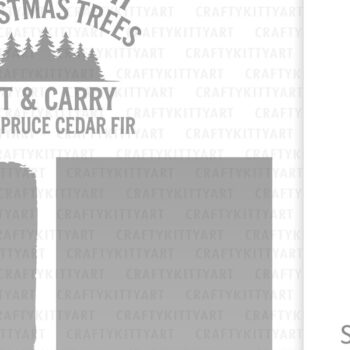 Intra απο ξύλο plywood Χρώμα wenge 3mm-4mm πάχος - Φάρμα Φρέσκα Χριστουγεννιάτικα Δέντρα Επιτοίχιο σημάδι Δίασταση 30x20 cm INTRAFABR-75848895 - Image 3