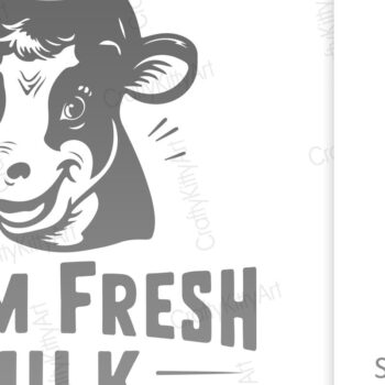 Intra απο ξύλο plywood  Χρώμα wenge 3mm-4mm πάχος - Farm Fresh Milk . Happy Dairy Cow Δίασταση 30x20 cm INTRAFABR-77327435 - Image 2