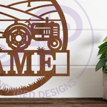 Intra απο ξύλο plywood  Χρώμα wenge 3mm-4mm πάχος - Σήμα ονόματος Farm Hay Baling and Tractor Δίασταση 30x20 cm INTRAFABR-26416244 - Image 1