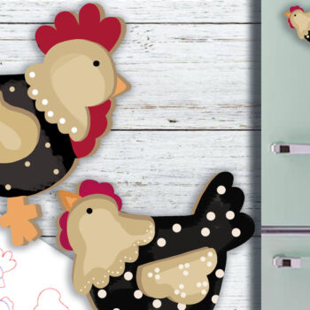 Intra απο ξύλο plywood Χρώμα wenge 3mm-4mm πάχος - Δέσμη Farm Life για Δίασταση 20x20 cm INTRAFABR-23770692 - Image 3