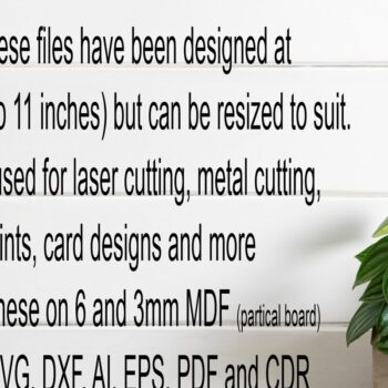 Intra απο ξύλο plywood Χρώμα wenge 3mm-4mm πάχος - Farm Silhouette Cut Outs Laser Δίασταση 30x20 cm INTRAFABR-23190875 - Image 5