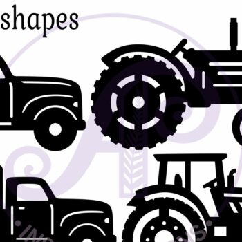 Intra απο ξύλο plywood Χρώμα wenge 3mm-4mm πάχος - Εκτομές λέιζερ σιλουέτας αγροτικών οχημάτων Δίασταση 30x20 cm INTRAFABR-123767702 - Image 4