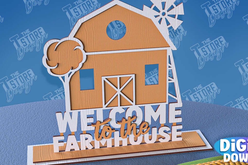 Intra απο ξύλο plywood  Χρώμα wenge 3mm-4mm πάχος - Αγρόκτημα 3D Standing Decor Δίασταση 30x20 cm INTRAFABR-29290304