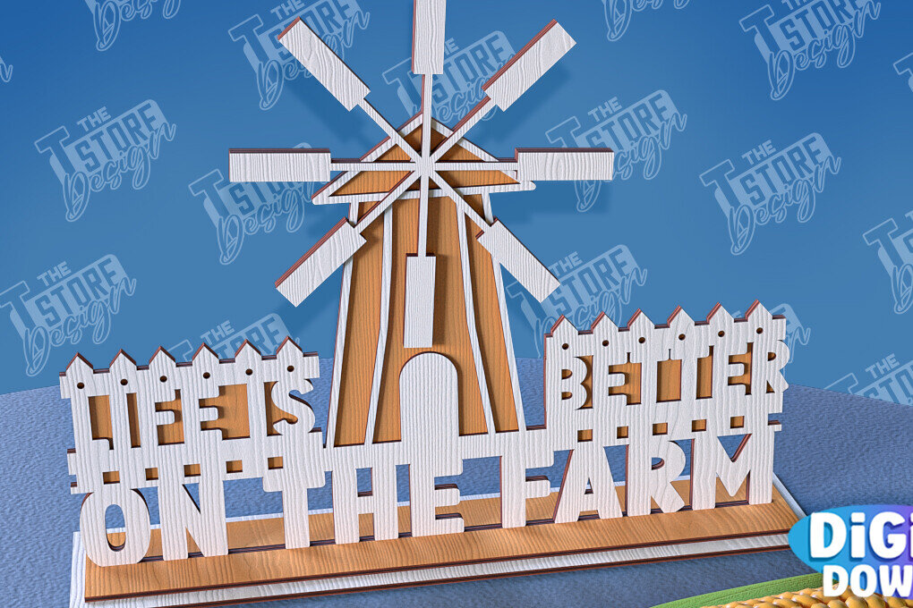 Intra απο ξύλο plywood  Χρώμα wenge 3mm-4mm πάχος - Αγρόκτημα 3D Standing Decor Δίασταση 30x20 cm INTRAFABR-98113612