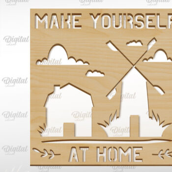 Intra απο ξύλο plywood  Χρώμα wenge 3mm-4mm πάχος - Δέσμη κοπής Laser Coasters Farmhouse Δίασταση 30x20 cm INTRAFABR-93918565 - Image 4