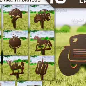 Intra απο ξύλο plywood  Χρώμα wenge 3mm-4mm πάχος - Δέσμη κοπής με λέιζερ Decor Farmhouse Δίασταση 30x20 cm INTRAFABR-112620387