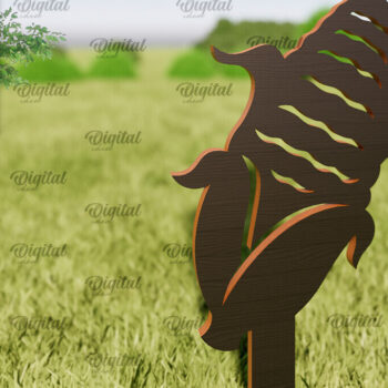 Intra απο ξύλο plywood Χρώμα wenge 3mm-4mm πάχος - Διακόσμηση αγροικίας . Λέιζερ πασσάλων κήπου Δίασταση 30x20 cm INTRAFABR-122885666 - Image 1