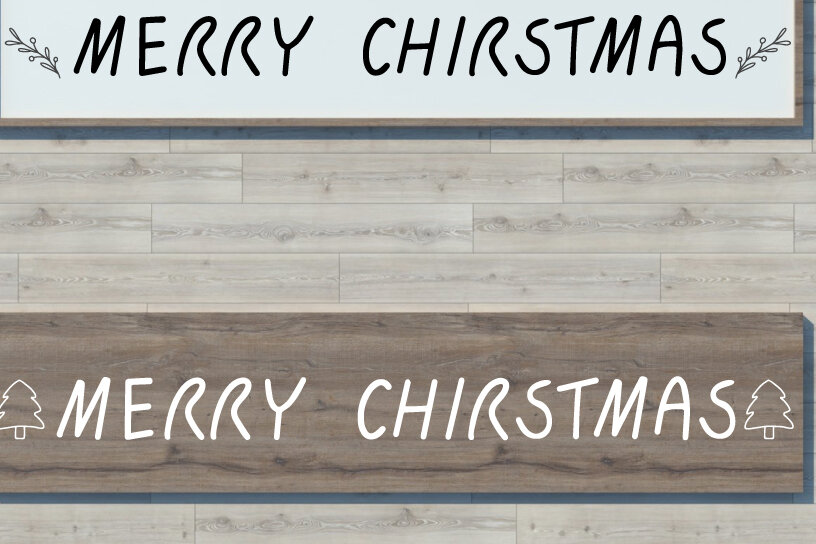 Intra απο ξύλο plywood  Χρώμα wenge 3mm-4mm πάχος - Αγροικία Καλά Χριστούγεννα Δίασταση 15x15 cm INTRAFABR-112043551