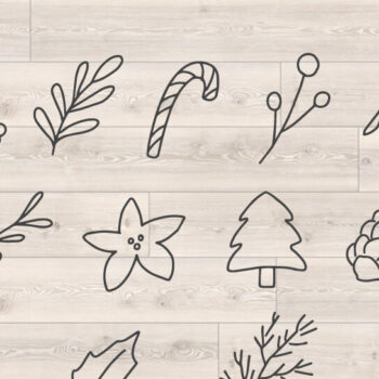 Intra απο ξύλο plywood  Χρώμα wenge 3mm-4mm πάχος - Αγροικία Καλά Χριστούγεννα Δίασταση 15x15 cm INTRAFABR-112043551 - Image 2