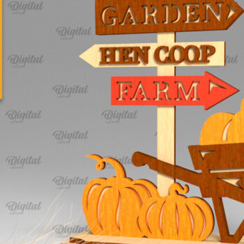 Intra απο ξύλο plywood  Χρώμα wenge 3mm-4mm πάχος - Κόψιμο με λέιζερ όρθια διακόσμηση αγροικίας Δίασταση 30x20 cm INTRAFABR-112284462 - Image 1