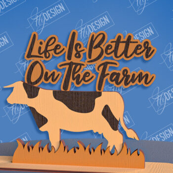 Intra απο ξύλο plywood  Χρώμα wenge 3mm-4mm πάχος - με λέιζερ μόνιμης αγροικίας Δίασταση 30x20 cm INTRAFABR-105555224 - Image 1