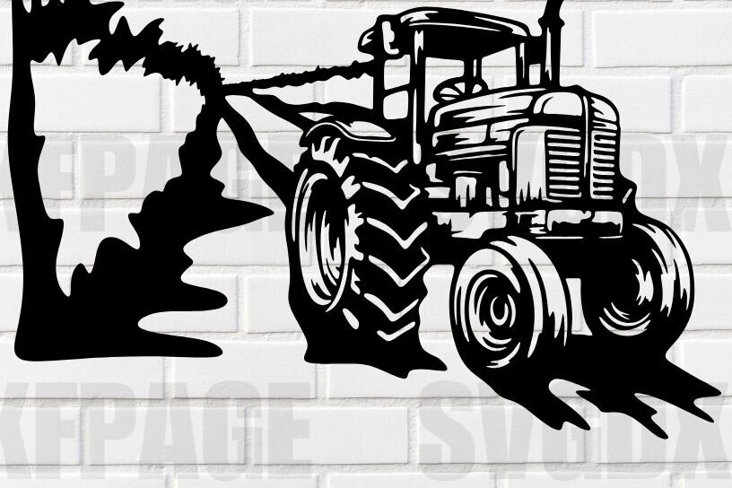 Intra απο ξύλο plywood  Χρώμα wenge 3mm-4mm πάχος - κοπής λέιζερ Farming Tractor Sign Δίασταση 30x20 cm INTRAFABR-101183782