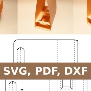 Intra απο ξύλο plywood  Χρώμα wenge 3mm-4mm πάχος - Τσάντα Fast Food Δίασταση 20x20 cm INTRAFABR-101185719 - Image 1