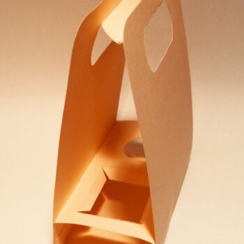 Intra απο ξύλο plywood  Χρώμα wenge 3mm-4mm πάχος - Τσάντα Fast Food Δίασταση 20x20 cm INTRAFABR-101185719 - Image 5