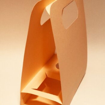 Intra απο ξύλο plywood  Χρώμα wenge 3mm-4mm πάχος - Τσάντα Fast Food Δίασταση 20x20 cm INTRAFABR-101185719 - Image 6