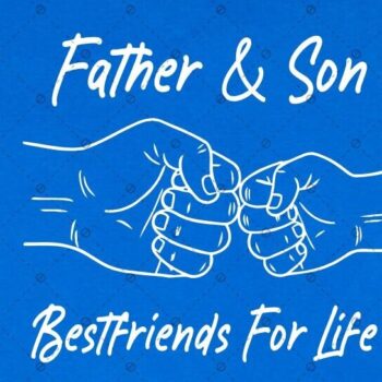 Intra απο ξύλο plywood  Χρώμα wenge 3mm-4mm πάχος - Πατέρας και γιος Fist Bump Δίασταση 40x50 cm INTRAFABR-106080549 - Image 2