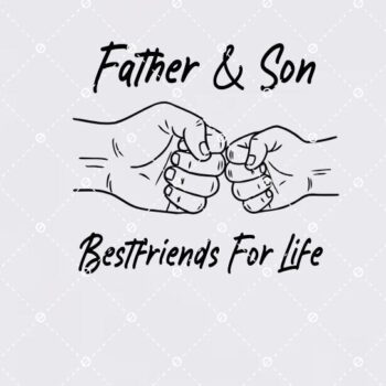 Intra απο ξύλο plywood  Χρώμα wenge 3mm-4mm πάχος - Πατέρας και γιος Fist Bump Δίασταση 40x50 cm INTRAFABR-106080549 - Image 3