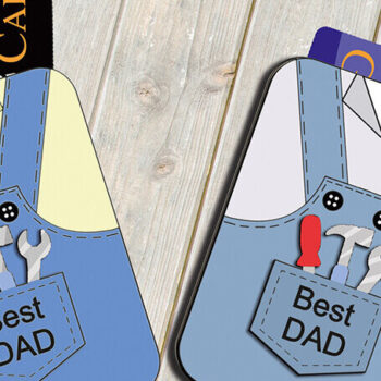 Intra απο ξύλο plywood  Χρώμα wenge 3mm-4mm πάχος - Δωροκάρτα για την Ημέρα του Πατέρα Best Dad SVF Δίασταση 20x20 cm INTRAFABR-107019173 - Image 1