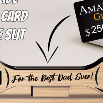 Intra απο ξύλο plywood  Χρώμα wenge 3mm-4mm πάχος - Εργαλείο κλειδιού υποδοχής κάρτας δώρου για τη γιορτή του πατέρα Δίασταση 20x20 cm INTRAFABR-107019156 - Image 2