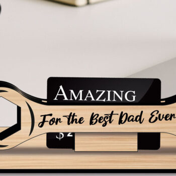 Intra απο ξύλο plywood  Χρώμα wenge 3mm-4mm πάχος - Εργαλείο κλειδιού υποδοχής κάρτας δώρου για τη γιορτή του πατέρα Δίασταση 20x20 cm INTRAFABR-107019156 - Image 4