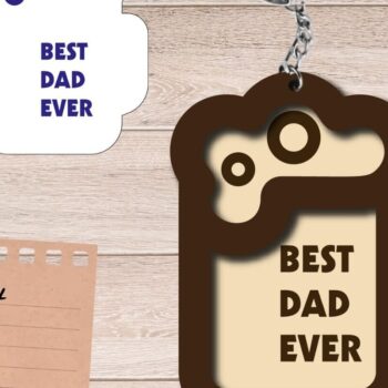 Intra απο ξύλο plywood Χρώμα wenge 3mm-4mm πάχος - Μπρελόκ για την ημέρα του πατέρα, καλύτερος μπαμπάς, Beer Δίασταση 4x4 cm INTRAFABR-107019255 - Image 1