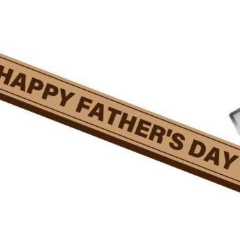 Intra απο ξύλο plywood  Χρώμα wenge 3mm-4mm πάχος - Father Day Μπρελόκ - Μπρελόκ Δίασταση 4x4 cm INTRAFABR-31248032 - Image 1