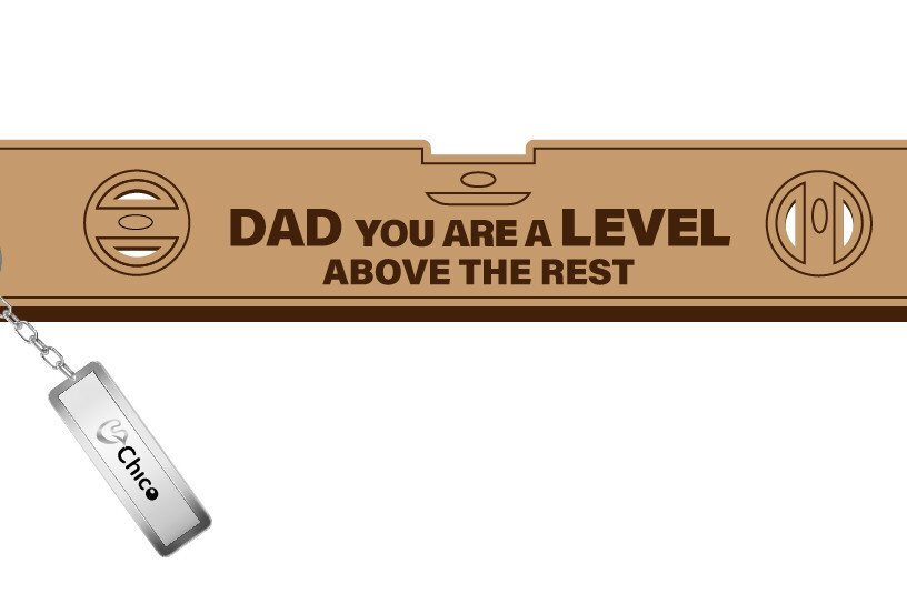 Intra απο ξύλο plywood  Χρώμα wenge 3mm-4mm πάχος - Father Day Μπρελόκ - Μπρελόκ Δίασταση 4x4 cm INTRAFABR-121762399