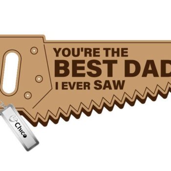 Intra απο ξύλο plywood  Χρώμα wenge 3mm-4mm πάχος - Father Day Μπρελόκ - Μπρελόκ Δίασταση 4x4 cm INTRAFABR-125083120 - Image 1