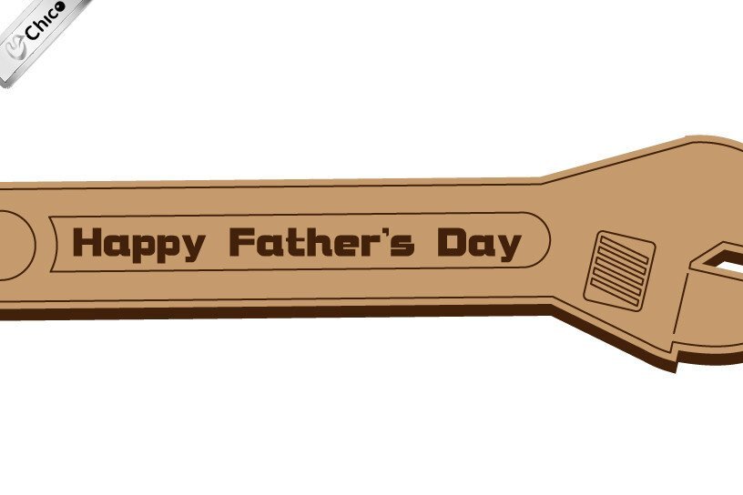 Intra απο ξύλο plywood  Χρώμα wenge 3mm-4mm πάχος - Father Day Μπρελόκ - Μπρελόκ Δίασταση 4x4 cm INTRAFABR-122151581