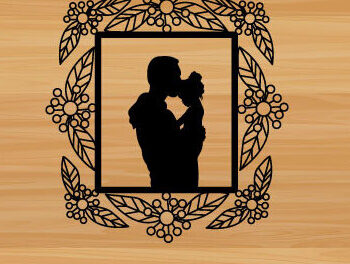 Intra απο ξύλο plywood Χρώμα wenge 3mm-4mm πάχος - διακόσμηση τοίχου με λέιζερ για την ημέρα του πατέρα Δίασταση 40x50 cm INTRAFABR-67132472 - Image 2