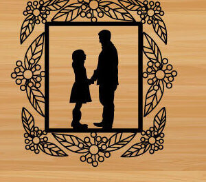 Intra απο ξύλο plywood  Χρώμα wenge 3mm-4mm πάχος - διακόσμηση τοίχου με λέιζερ για την ημέρα του πατέρα Δίασταση 40x50 cm INTRAFABR-122885402