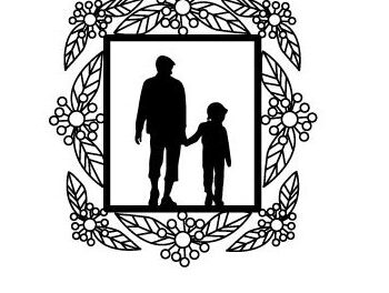 Intra απο ξύλο plywood  Χρώμα wenge 3mm-4mm πάχος - διακόσμηση τοίχου με λέιζερ για την ημέρα του πατέρα Δίασταση 40x50 cm INTRAFABR-118679686 - Image 2