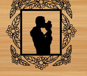 Intra απο ξύλο plywood  Χρώμα wenge 3mm-4mm πάχος - διακόσμηση τοίχου με λέιζερ για την ημέρα του πατέρα Δίασταση 40x50 cm INTRAFABR-118680188