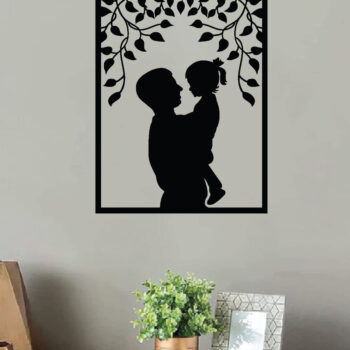 Intra απο ξύλο plywood Χρώμα wenge 3mm-4mm πάχος - Πατέρα και παιδί τέχνη τοίχου, λέιζερ Δίασταση 40x50 cm INTRAFABR-119179675 - Image 3