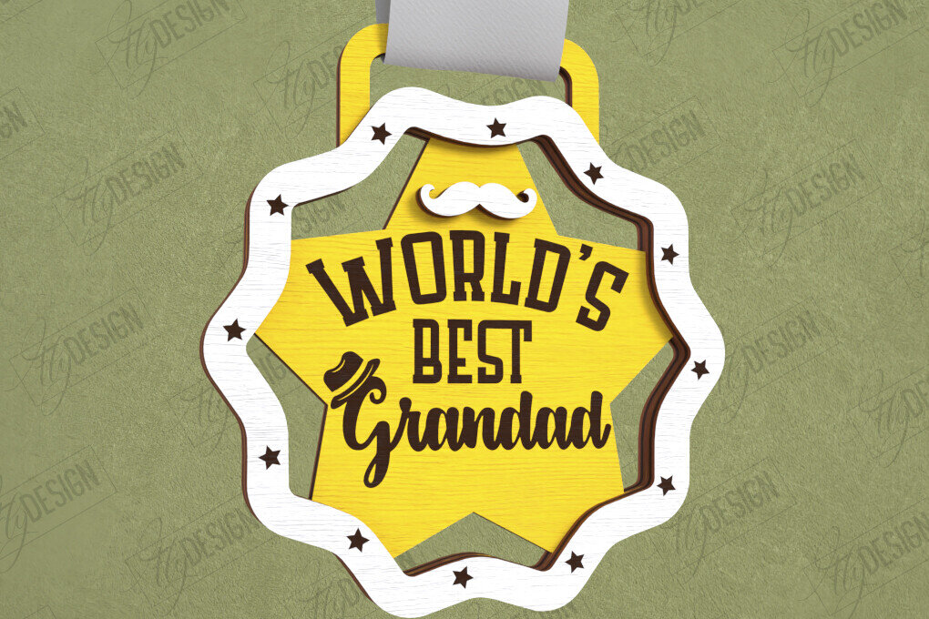 Intra απο ξύλο plywood  Χρώμα wenge 3mm-4mm πάχος - Βραβείο για την Ημέρα του Πατέρα | Ξύλινο τρόπαιο | CNC Δίασταση 20x20 cm INTRAFABR-115733685