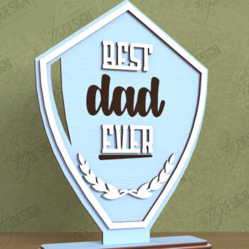 Intra απο ξύλο plywood Χρώμα wenge 3mm-4mm πάχος - Πακέτο βραβείων για την Ημέρα του Πατέρα | Τρόπαιο |CNC Δίασταση 20x20 cm INTRAFABR-116651774 - Image 6