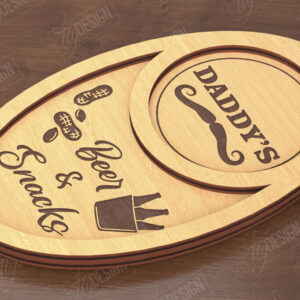 Intra απο ξύλο plywood  Χρώμα wenge 3mm-4mm πάχος - Πίνακας σνακ μπύρας για την ημέρα του πατέρα|Δίσκος σνακ Δίασταση 40x50 cm INTRAFABR-116650927