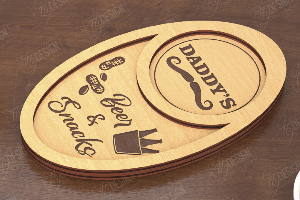 Intra απο ξύλο plywood  Χρώμα wenge 3mm-4mm πάχος - Πίνακας σνακ μπύρας για την ημέρα του πατέρα|Δίσκος σνακ Δίασταση 40x50 cm INTRAFABR-116650927