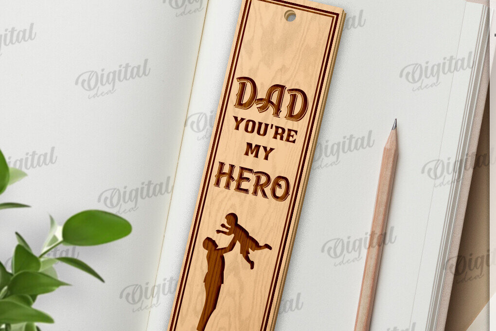 Intra απο ξύλο plywood  Χρώμα wenge 3mm-4mm πάχος - Απο σελιδοδείκτης για την Ημέρα του Πατέρα Δίασταση 5x20 cm INTRAFABR-26105391