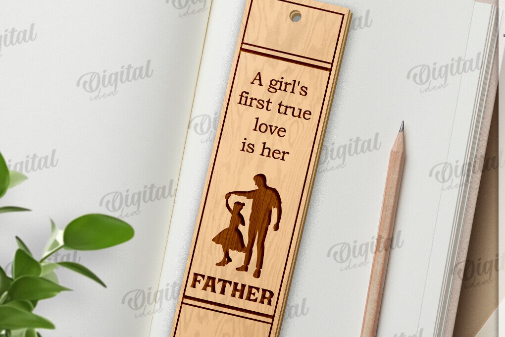 Intra απο ξύλο plywood  Χρώμα wenge 3mm-4mm πάχος - Απο σελιδοδείκτης για την Ημέρα του Πατέρα Δίασταση 5x20 cm INTRAFABR-114019597