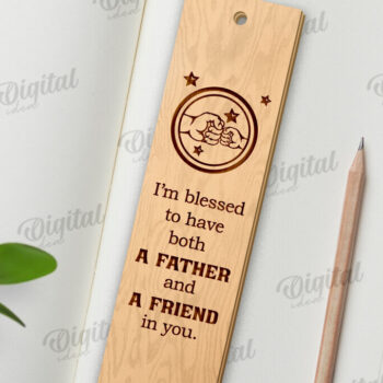 Intra απο ξύλο plywood  Χρώμα wenge 3mm-4mm πάχος - Απο σελιδοδείκτης για την Ημέρα του Πατέρα Δίασταση 5x20 cm INTRAFABR-118047783 - Image 1