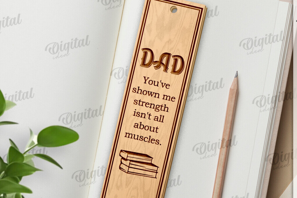 Intra απο ξύλο plywood  Χρώμα wenge 3mm-4mm πάχος - Απο σελιδοδείκτης για την Ημέρα του Πατέρα Δίασταση 5x20 cm INTRAFABR-25777976